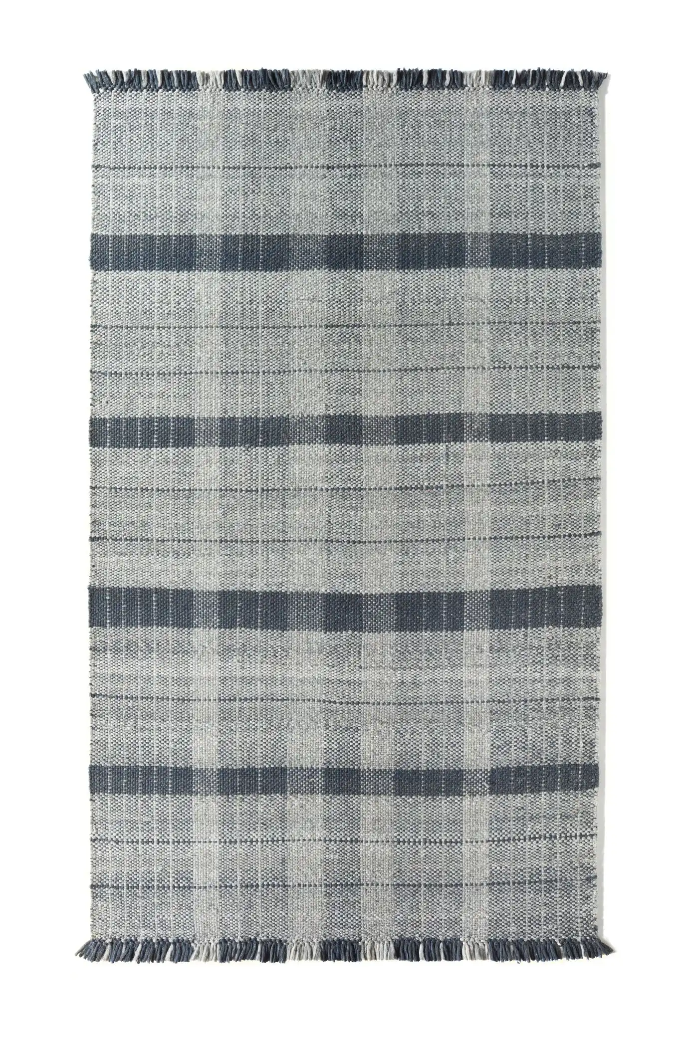 Highland Check Navy Rug - Image 4