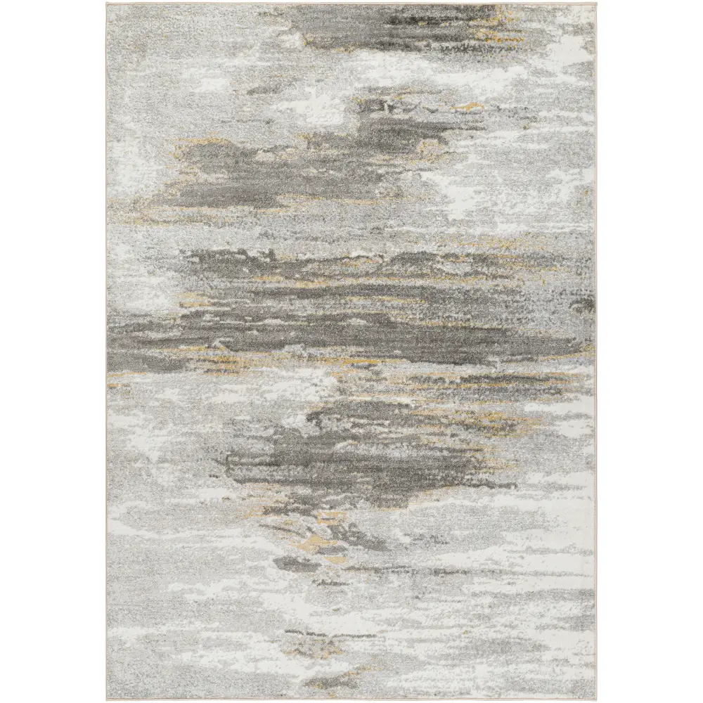 Hila Abstract Modern Marble Charcoal/Off-White Rug - Image 3