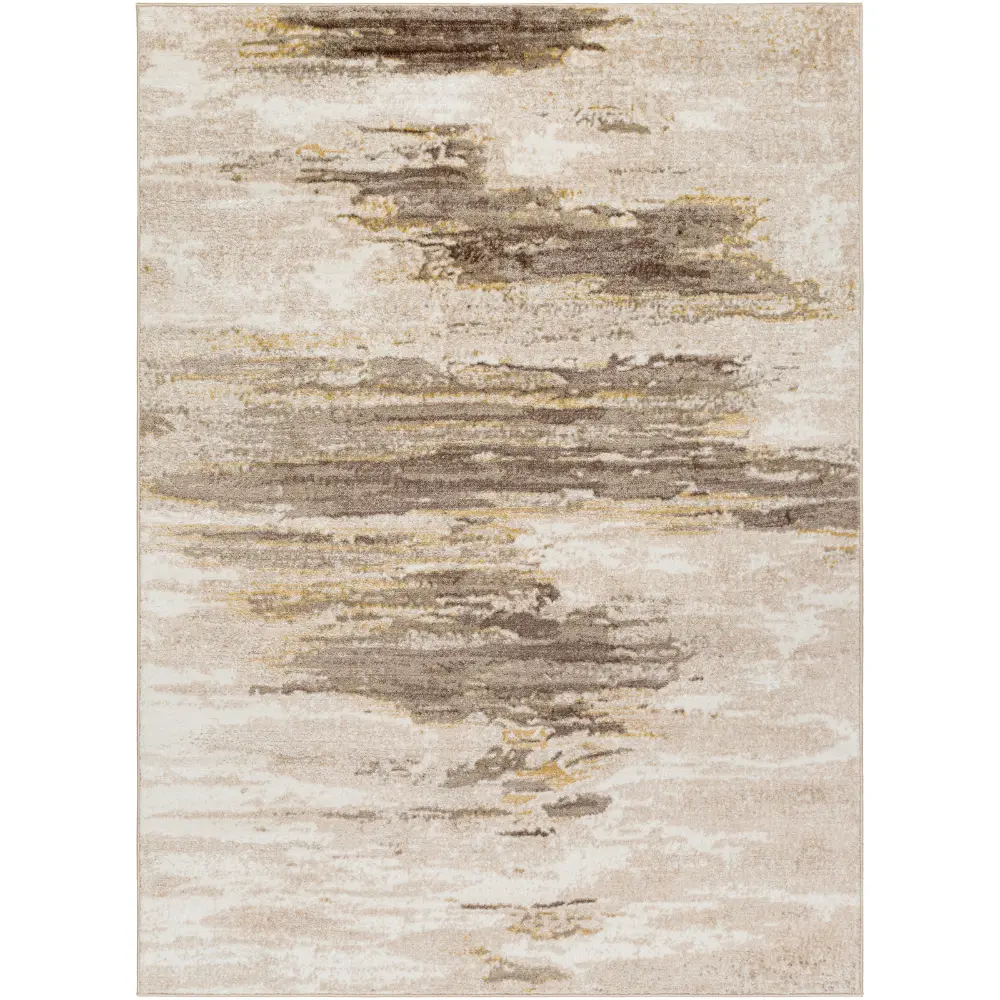 Hila Abstract Modern Marble Dark Brown/Off-White Rug - Image 3