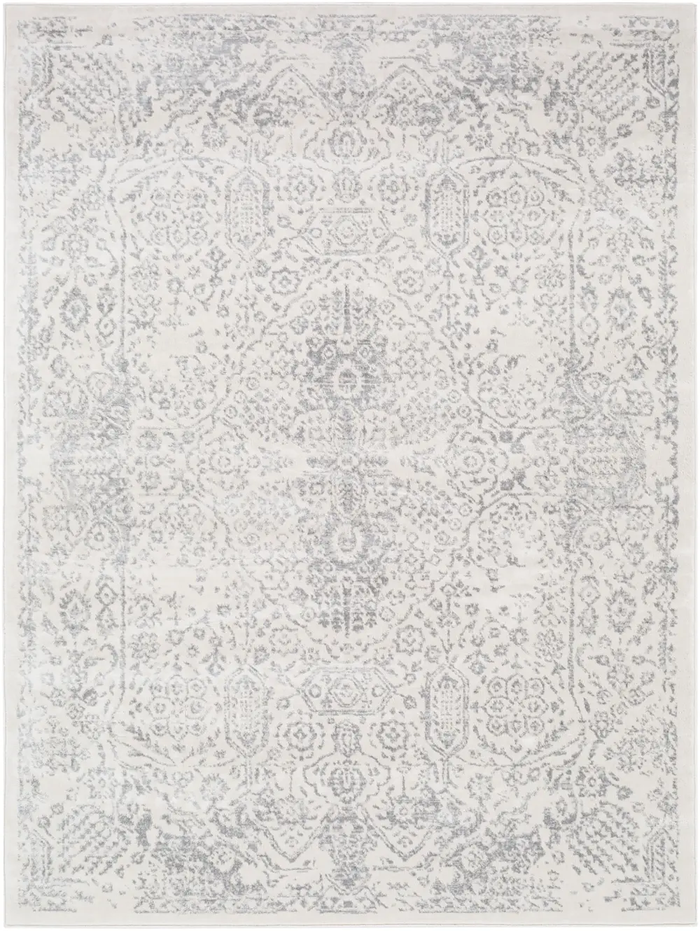 Hindah Vintage Oriental Boho Medium Grey Rug - Image 8