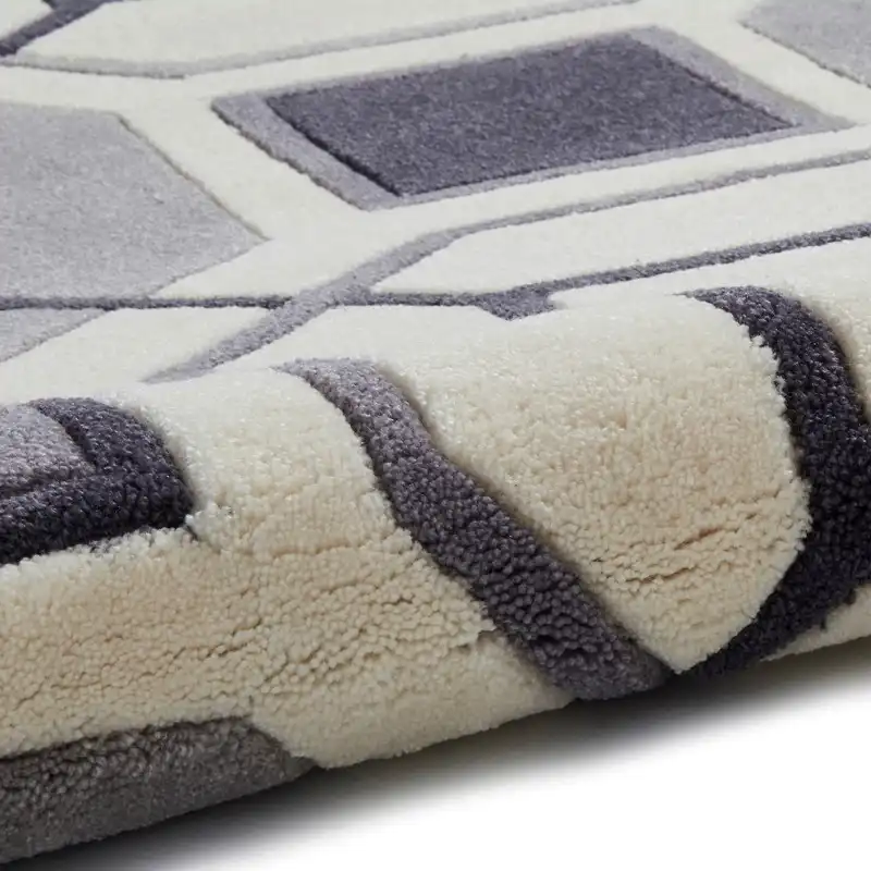 HK 9238 Ivory Grey Rug - Image 3