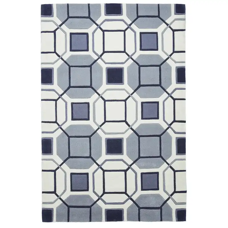 HK 9238 Ivory Grey Rug - Image 4