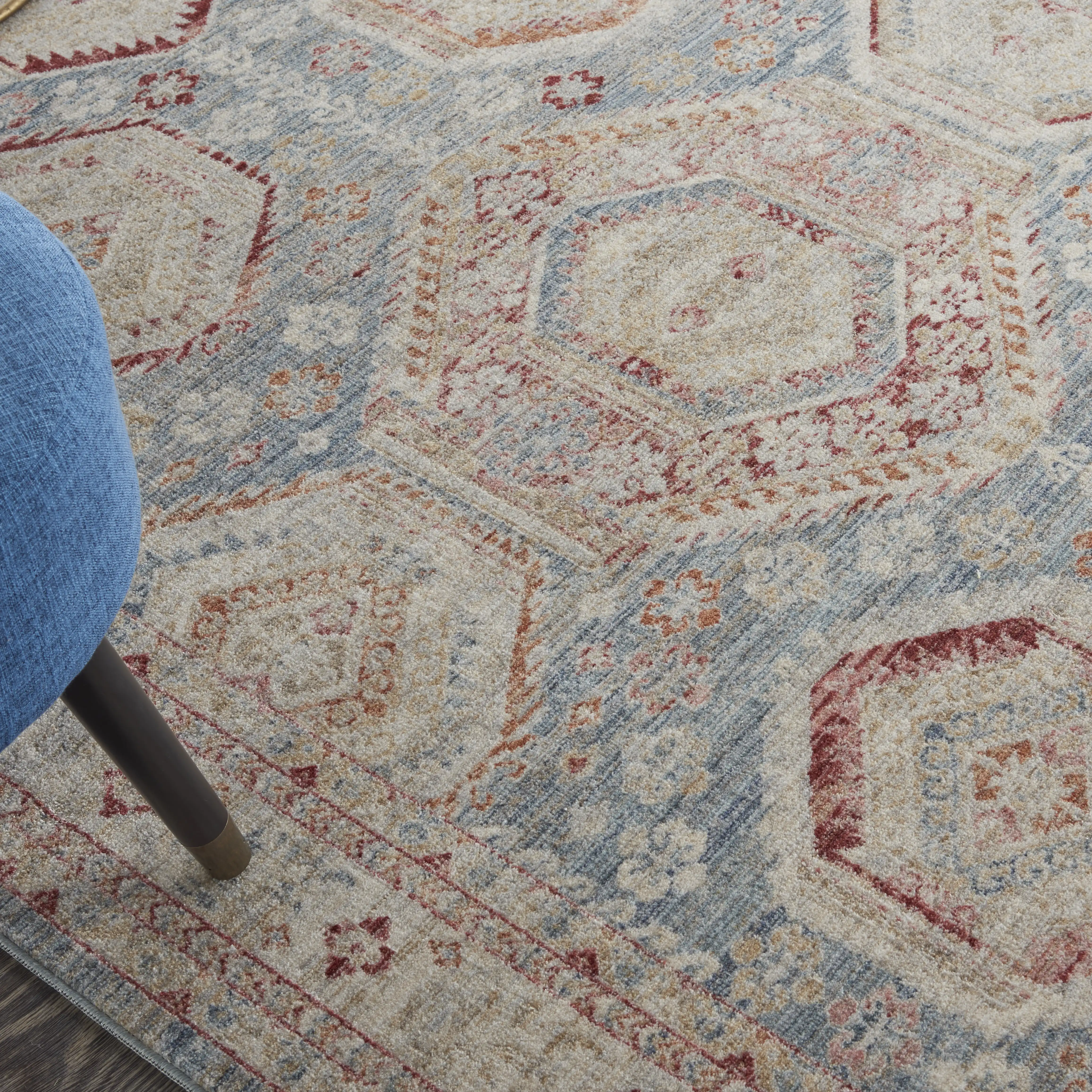 Homestead HMS01 Light Blue Multi Rug - Image 2