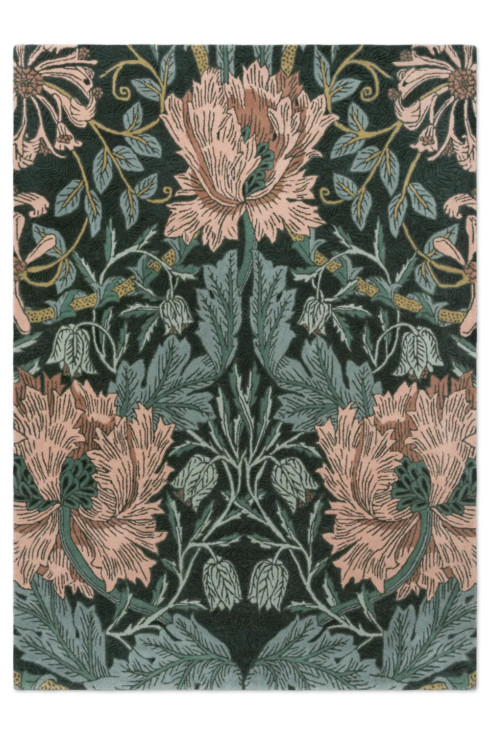 Honeysuckle & Tulip MOR Teal - Image 4