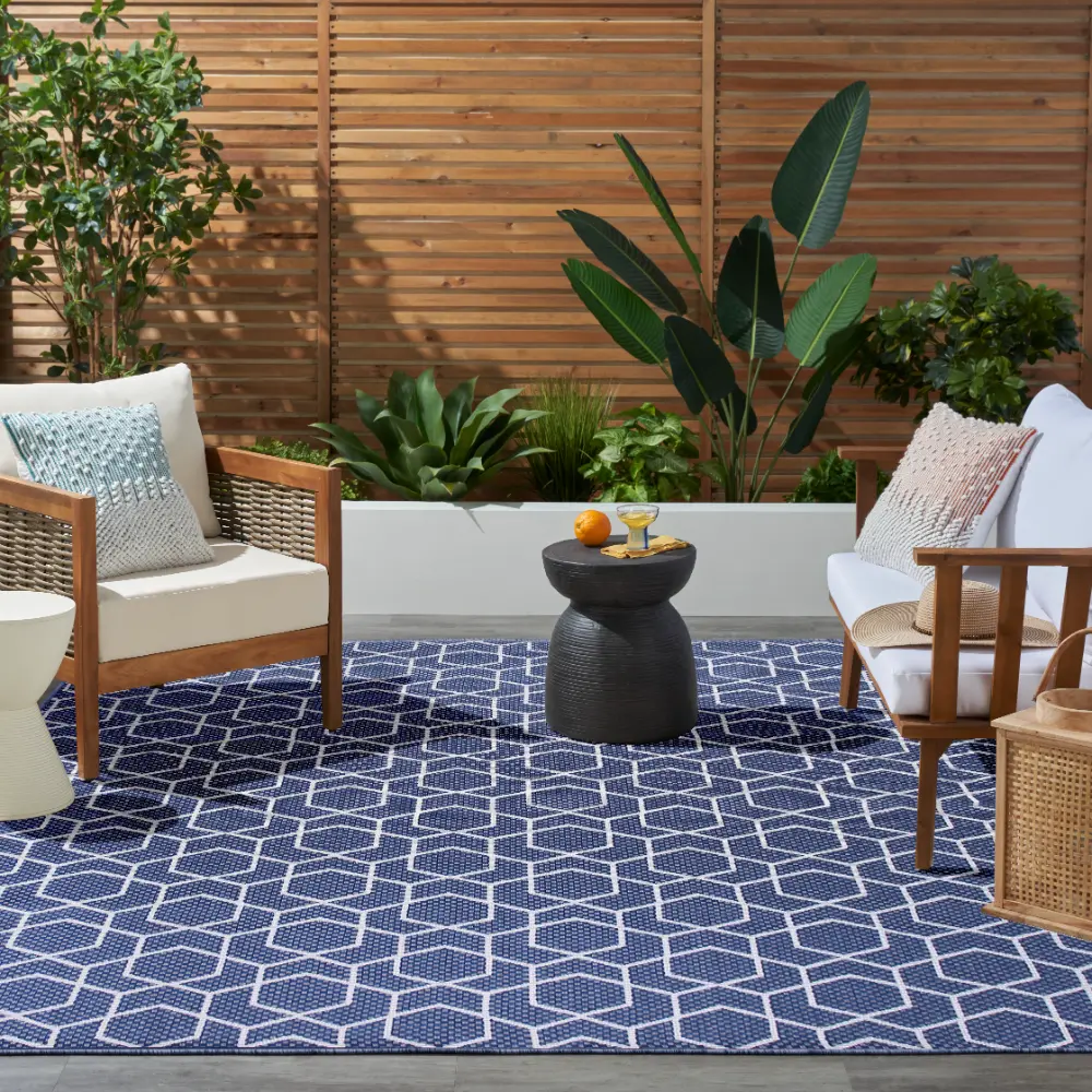 HORIZON INDOOR/OUTDOOR HOZ01 Navy Indoor Outdoor - Image 2