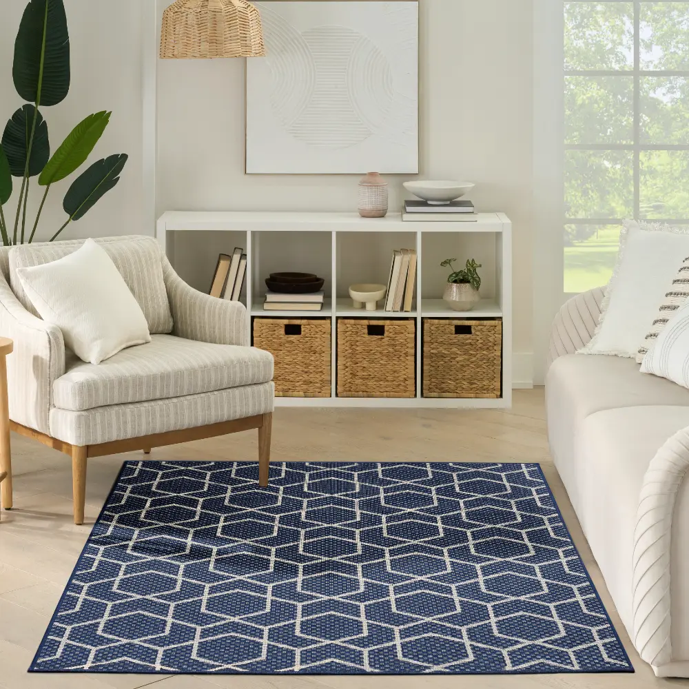 HORIZON INDOOR/OUTDOOR HOZ01 Navy Indoor Outdoor - Image 8