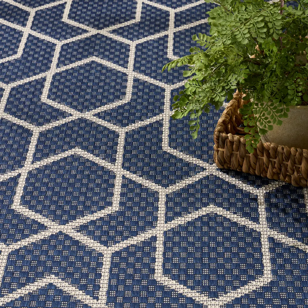 HORIZON INDOOR/OUTDOOR HOZ01 Navy Indoor Outdoor - Image 9