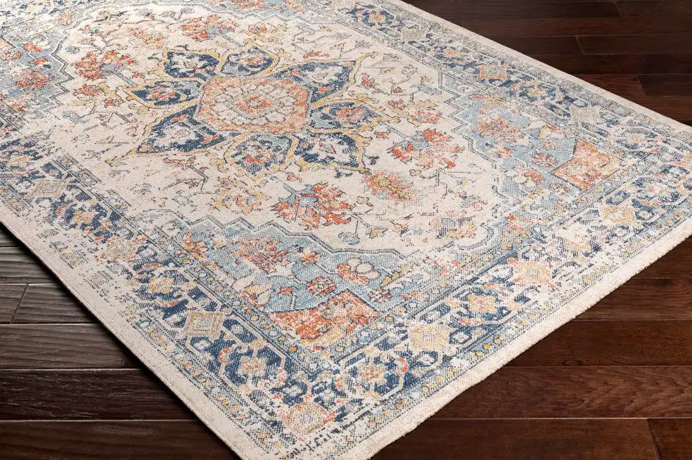 Selma In- & Outdoor Oriental Boho Dark Blue Rug - Image 6