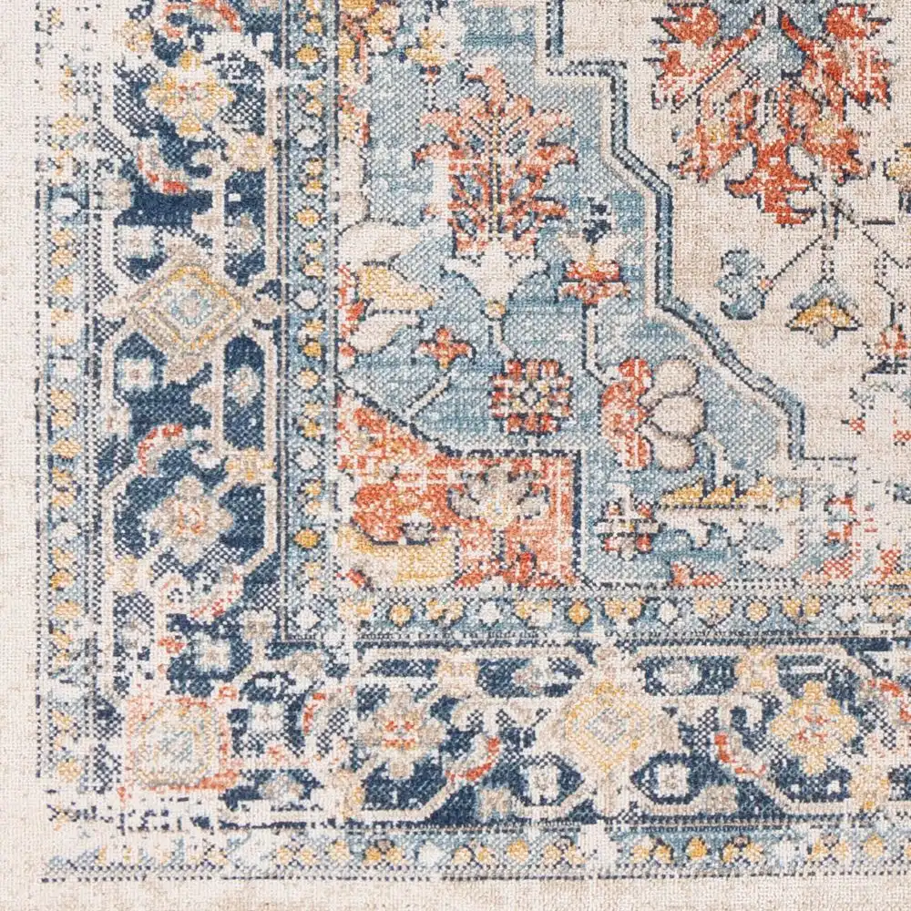 Selma In- & Outdoor Oriental Boho Dark Blue Rug - Image 8