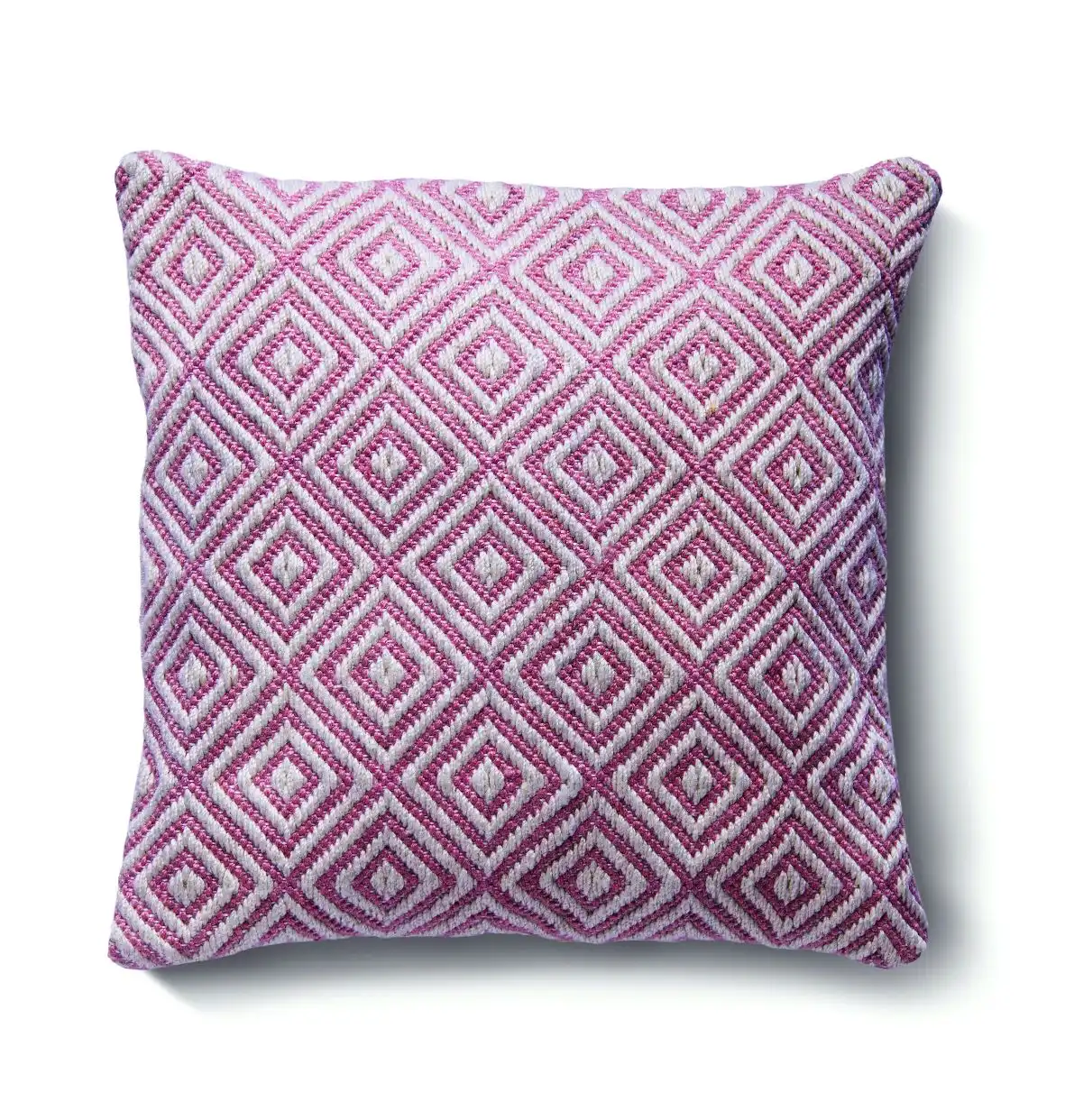 Hug Woven Diamond Coral Pink Rug - Image 2