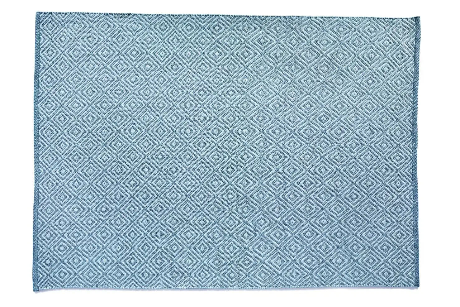 Hug Woven Diamond Denim Rug