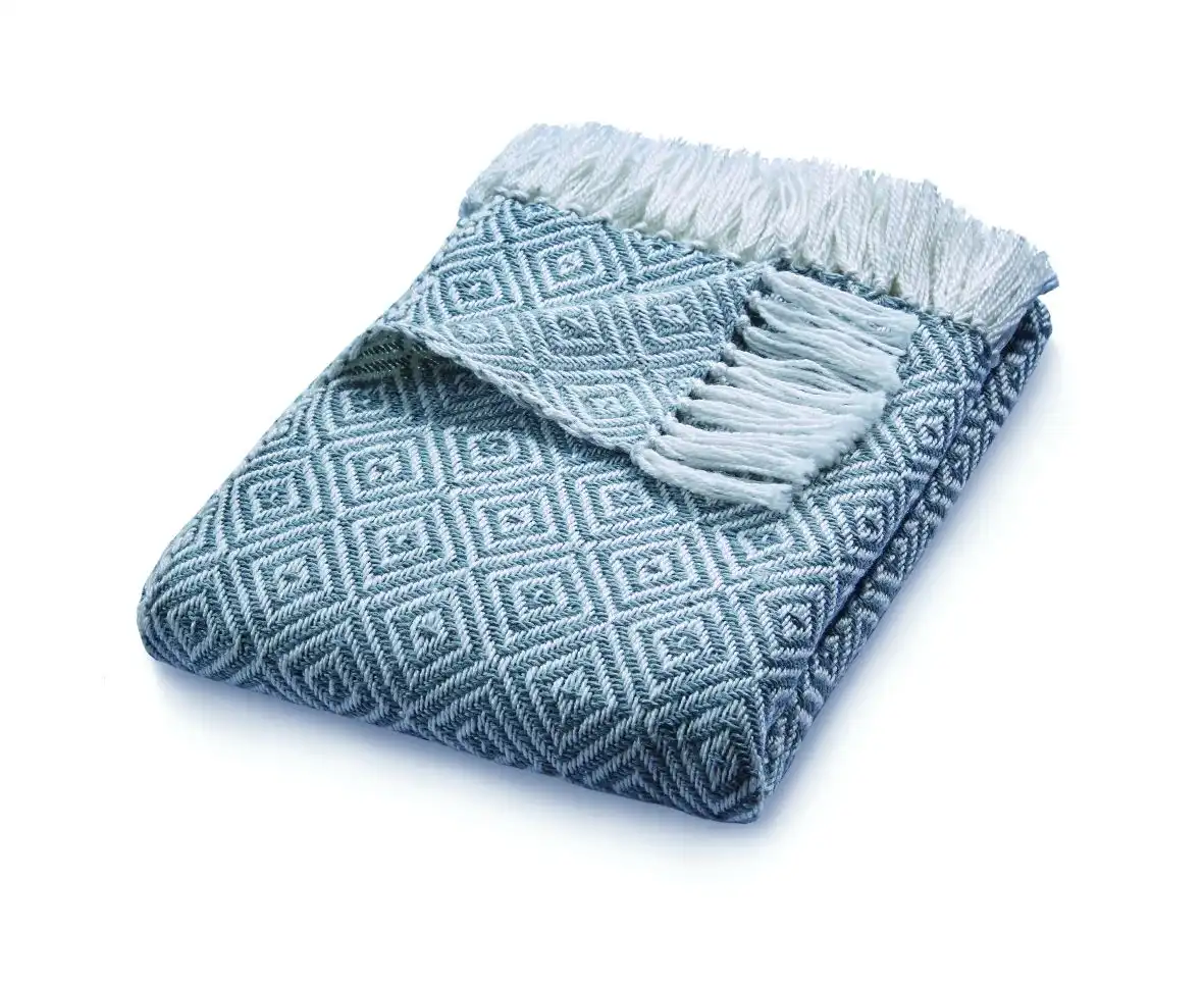 Hug Woven Diamond Denim Rug - Image 3