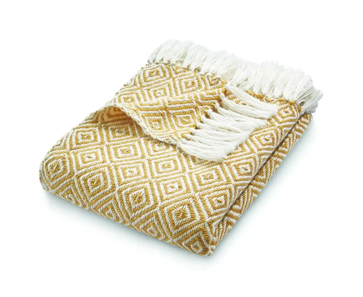 Hug Woven Diamond Gold Rug - Image 3