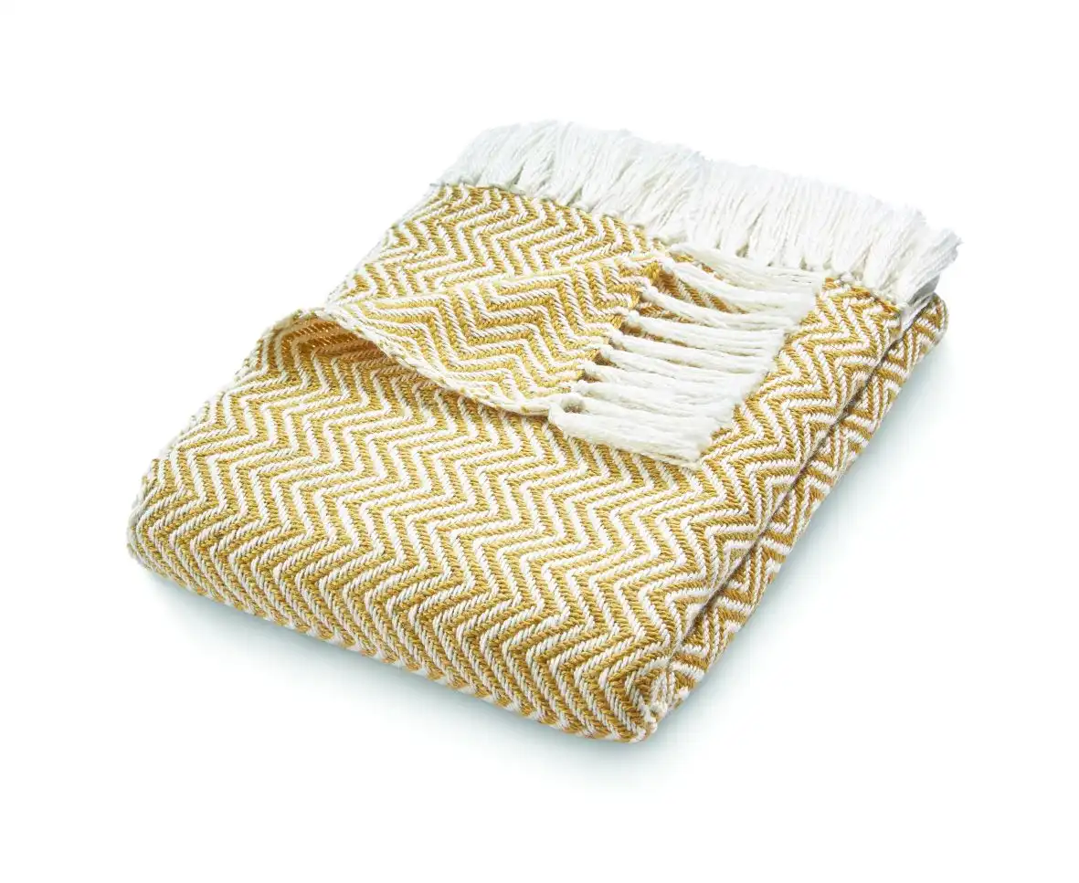 Hug Woven Herringbone Gold Rug - Image 3