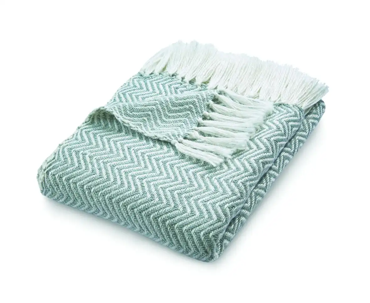 Hug Woven Herringbone Grey Rug - Image 3