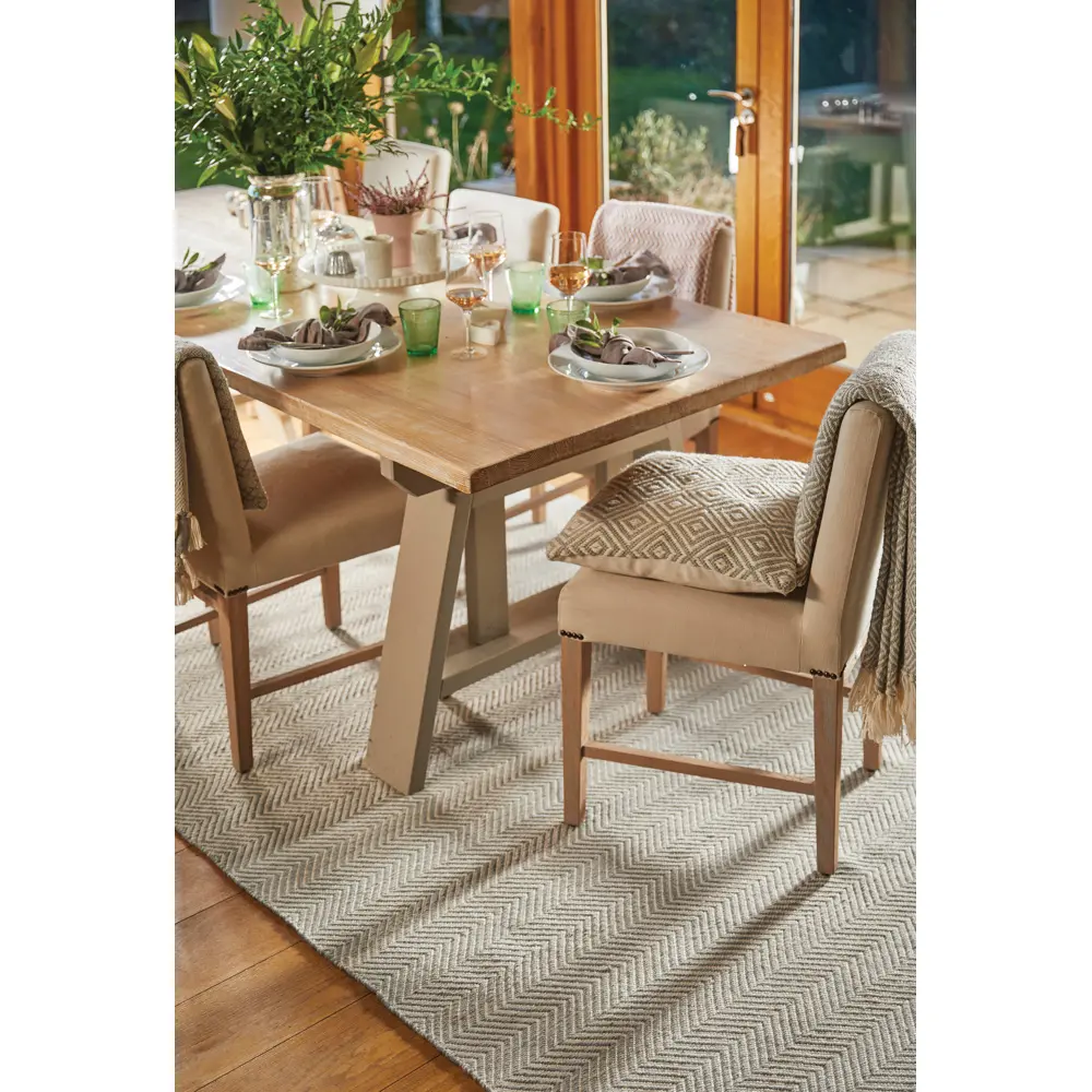 Hug Woven Herringbone Natural Rug