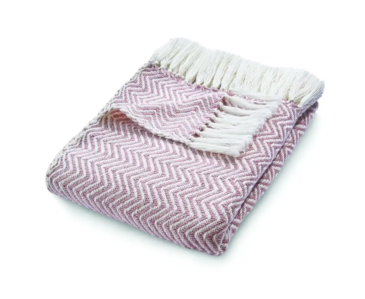Hug Woven Herringbone Pink Rug - Image 3
