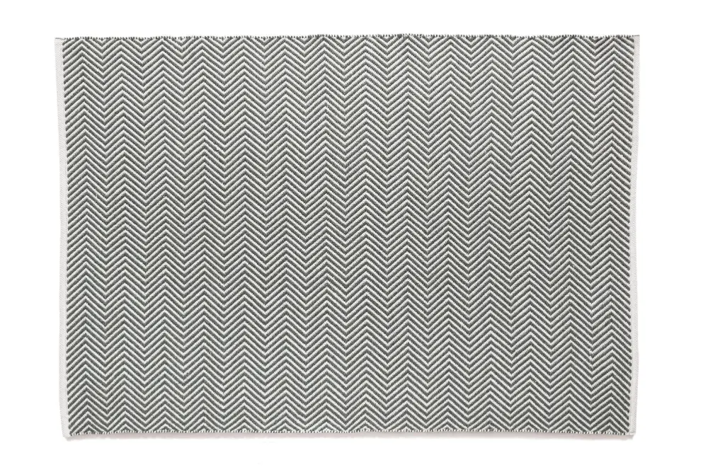Hug Woven Herringbone Warm Grey Rug - Image 3