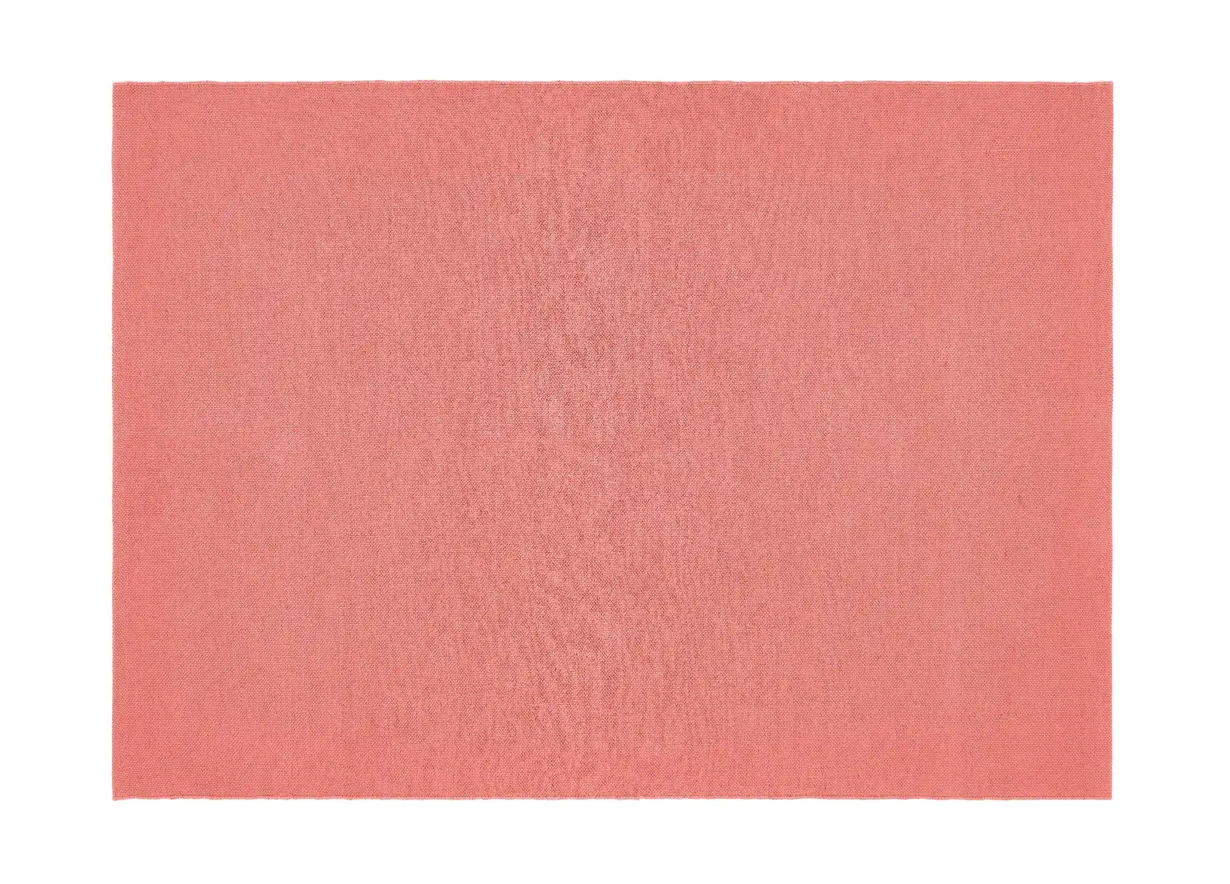 Hug Woven Plain Coral Pink Rug - Image 4