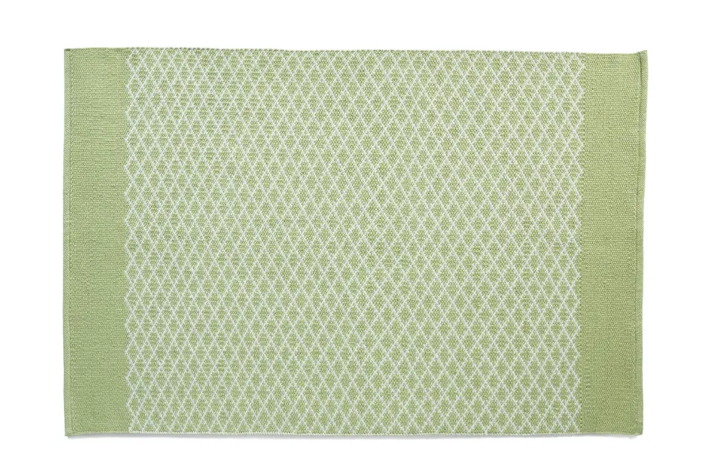 Hug Woven Trellis Green Rug - Image 3