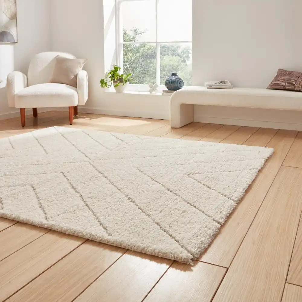 Ideal Shaggy 80362 Cream Rug - Image 2
