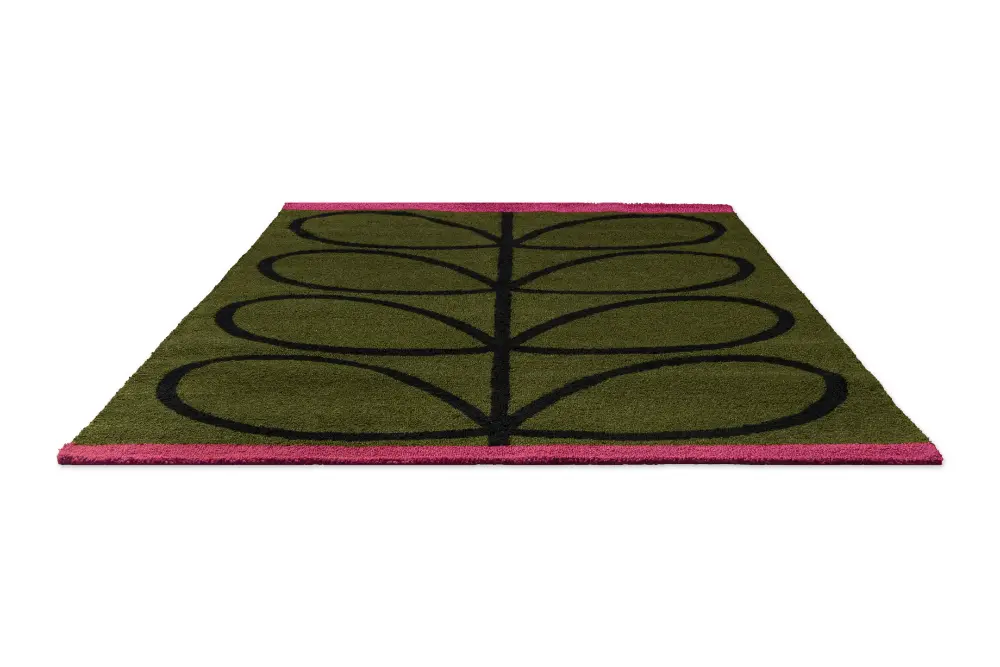 In-Outdoor Orla Kiely Linear Stem Olive outdoor 464407 Rug - Image 8