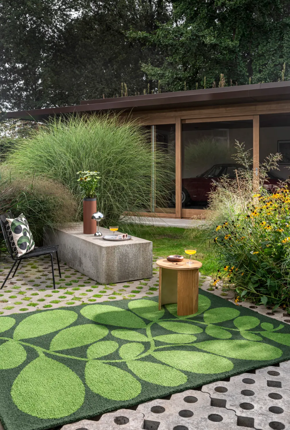 In-Outdoor Orla Kiely Sycamore Dill outdoor 464207 Rug - Image 2