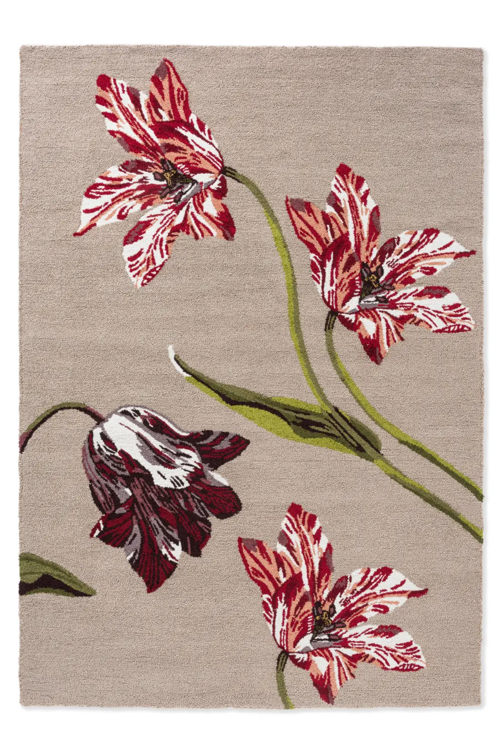 In-Outdoor Ted Baker Botanical Tulip Burgundy outdoor 455610 Rug - Image 2