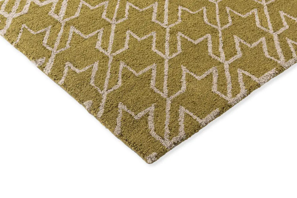 In-Outdoor Ted Baker Houndstooth Mustard outdoor 455706 Rug - Image 3