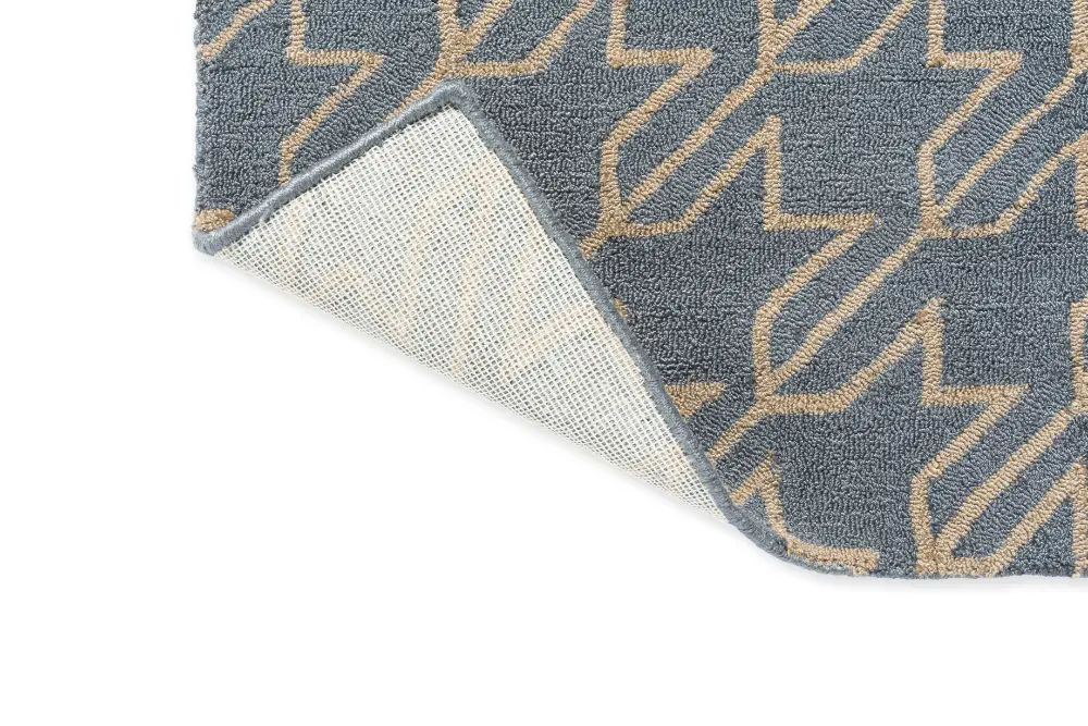 In-Outdoor Ted Baker Houndstooth Washed Blue outdoor 455708 Rug - Image 4