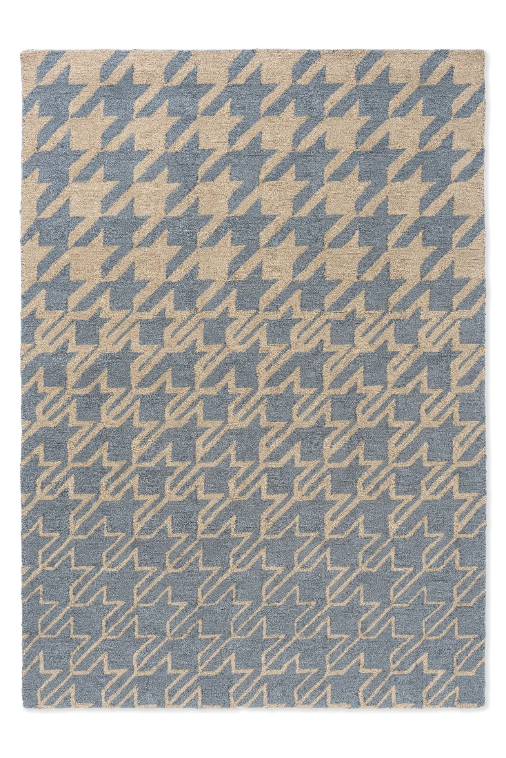 In-Outdoor Ted Baker Houndstooth Washed Blue outdoor 455708 Rug - Image 5