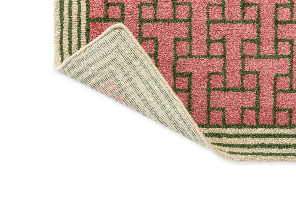 In-Outdoor Ted Baker Monogram Dusted Pink outdoor 455802 Rug - Image 4