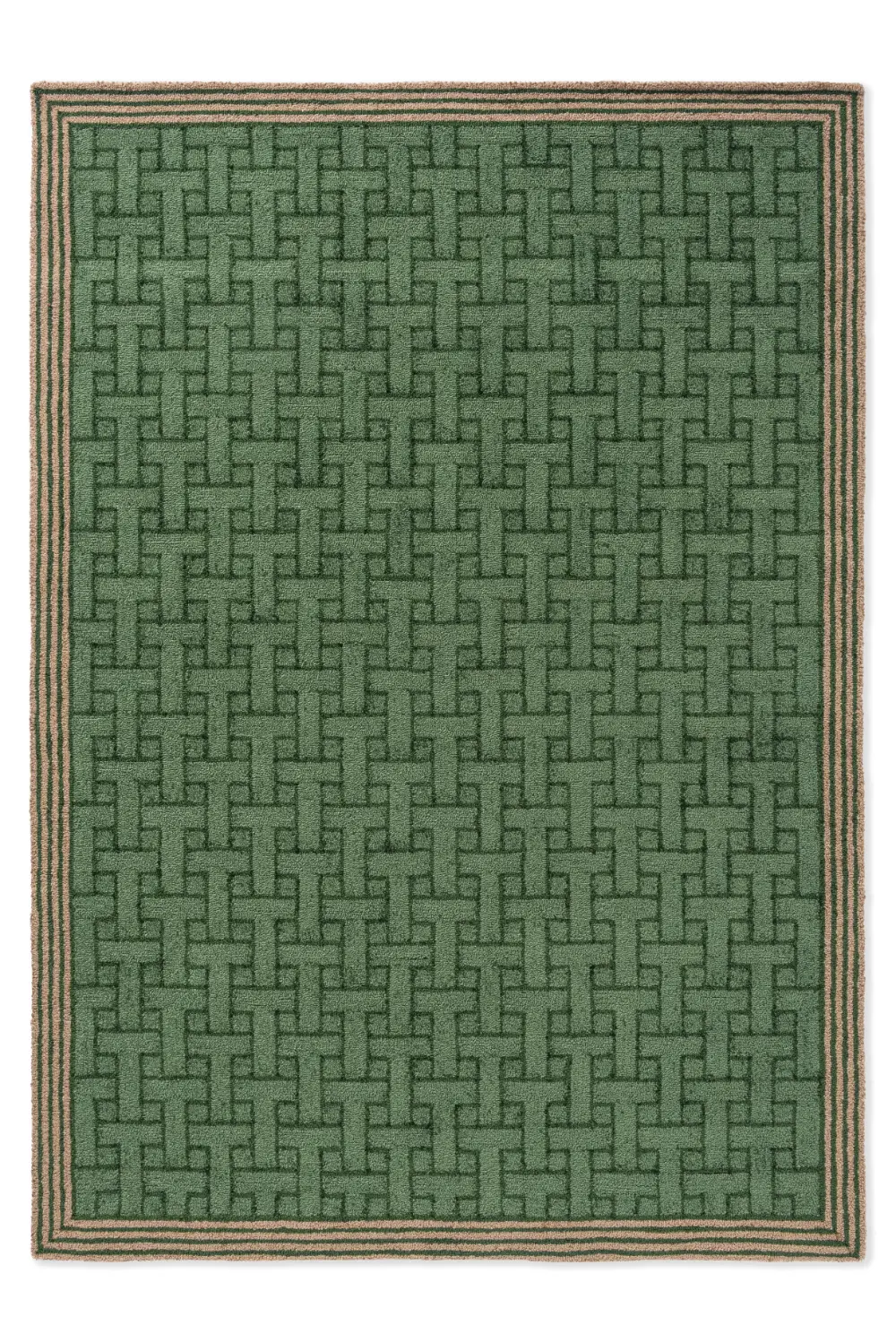 In-Outdoor Ted Baker Monogram Jade Green outdoor 455807 Rug - Image 5