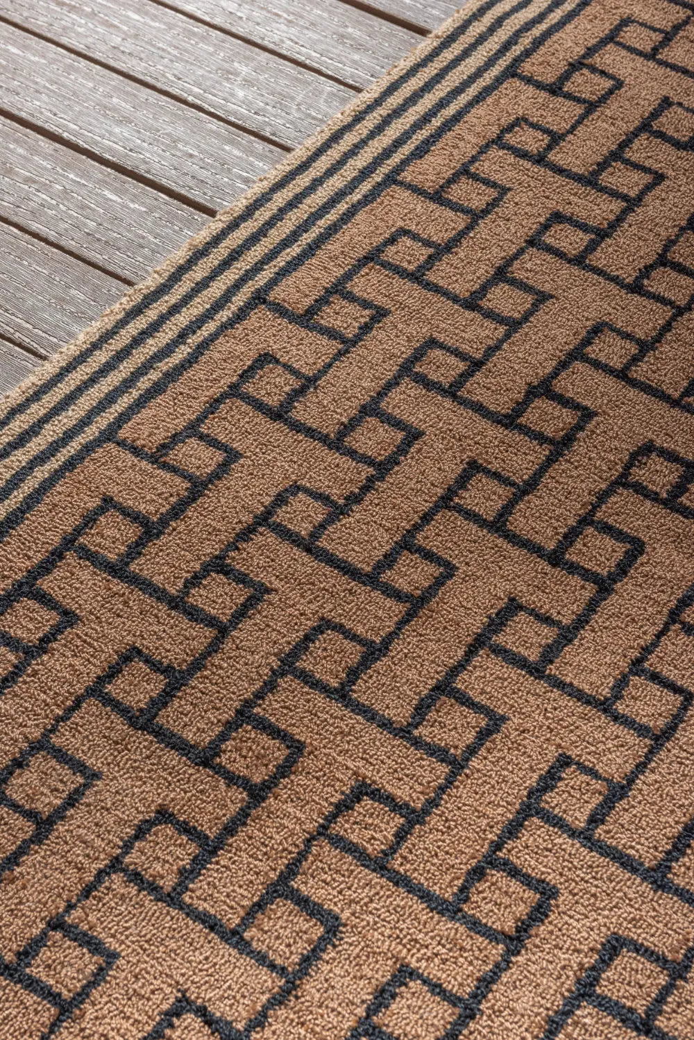 In-Outdoor Ted Baker Monogram Light Brown outdoor 455811 Rug - Image 4