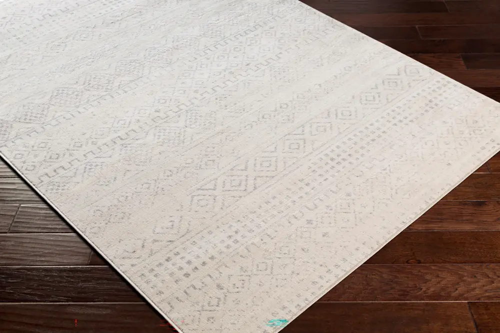Induja Berber Modern High Pile Cream Rug - Image 2