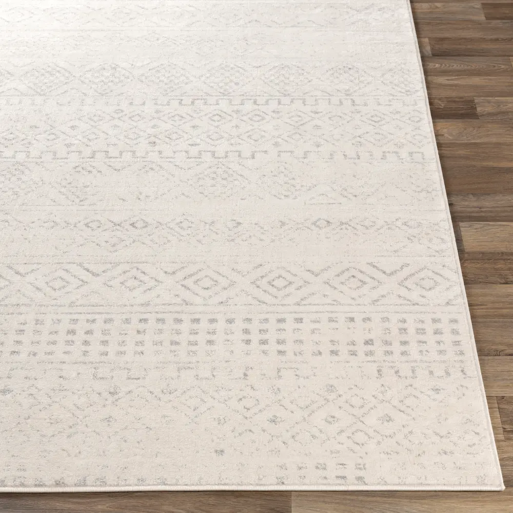 Induja Berber Modern High Pile Cream Rug - Image 3