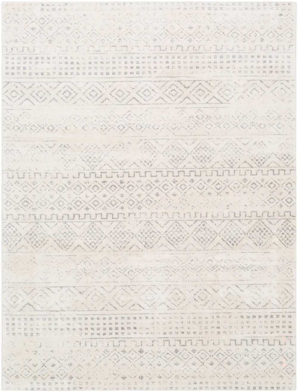 Induja Berber Modern High Pile Cream Rug - Image 6