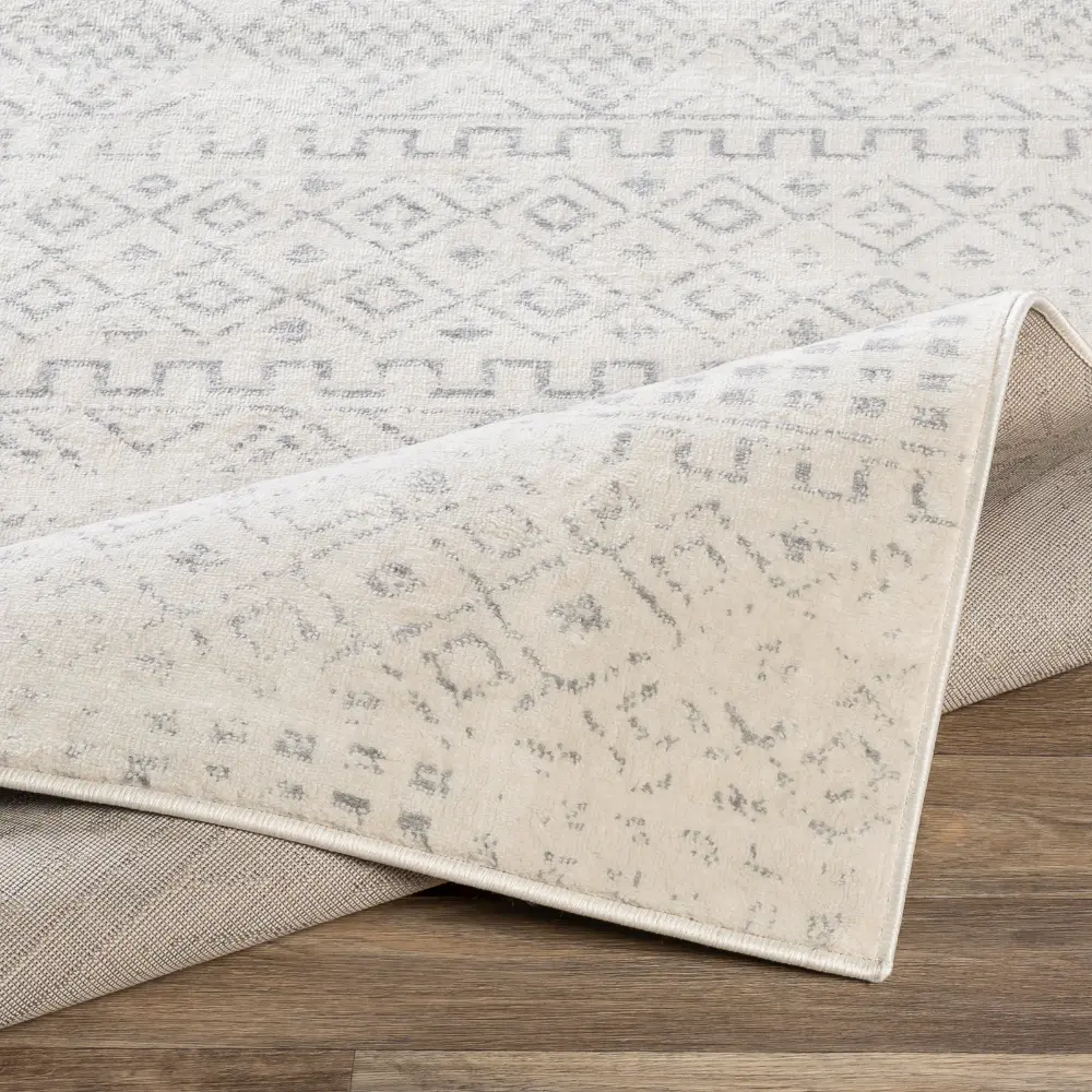 Induja Berber Modern High Pile Cream Rug - Image 7