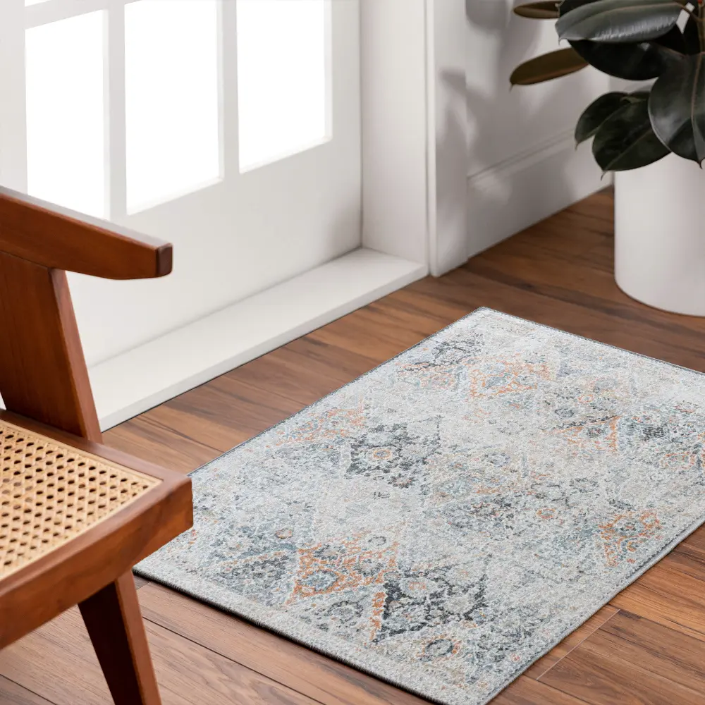 Ines Vintage Oriental Boho Amber Rug - Image 3