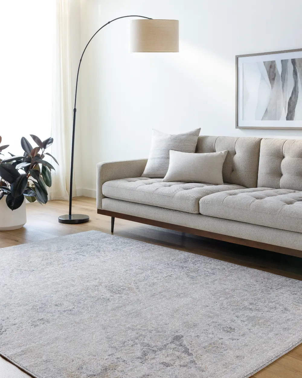 Ines Vintage Oriental Boho Medium Grey Rug