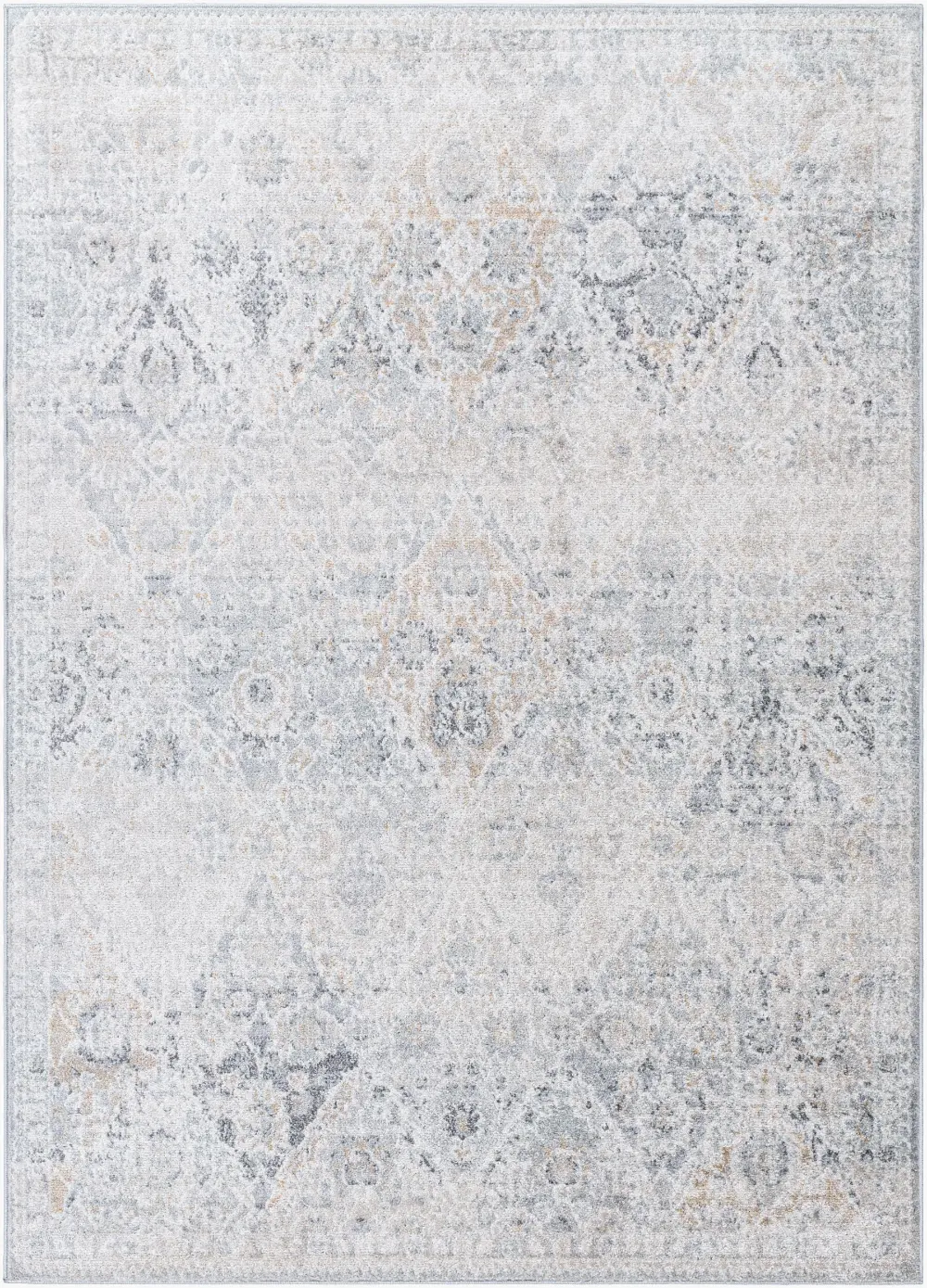 Ines Vintage Oriental Boho Medium Grey Rug - Image 8