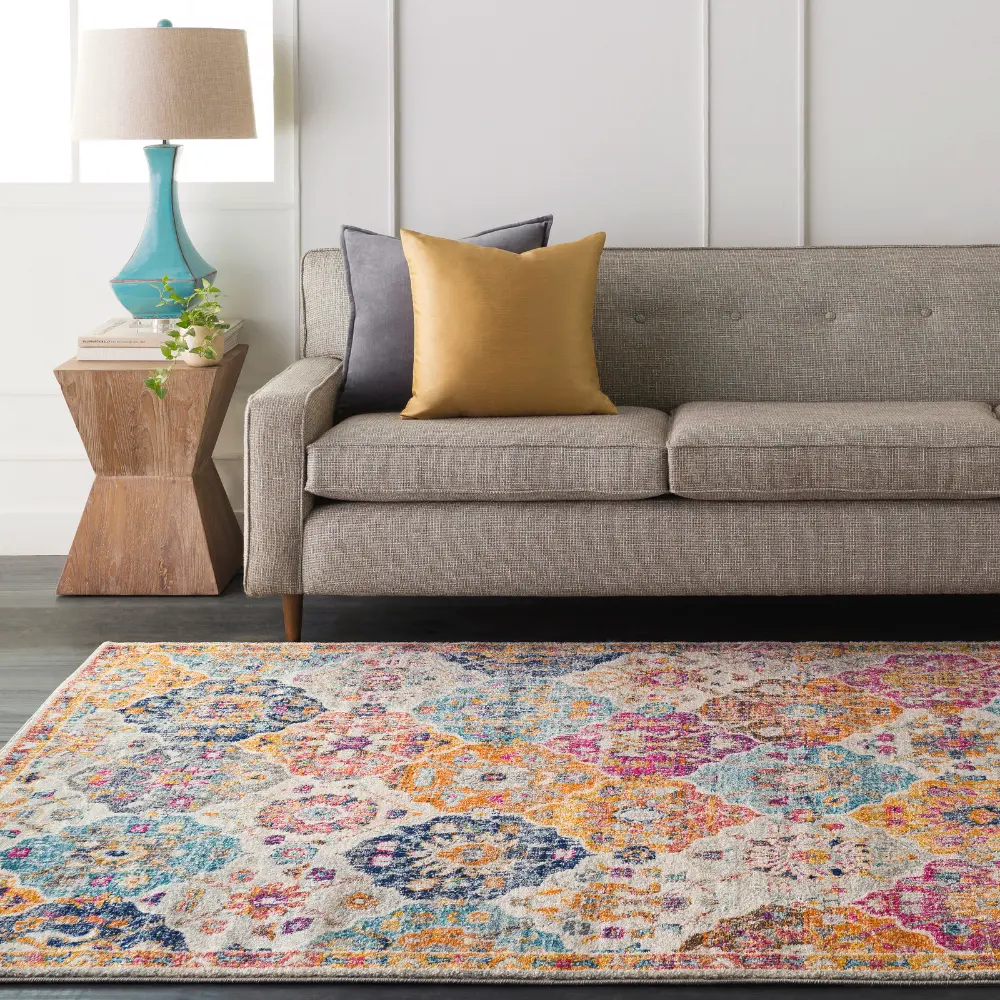 Ines Vintage Oriental Boho Saffron/Burnt Orange Rug - Image 14