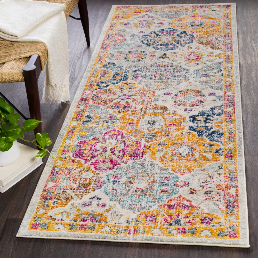 Ines Vintage Oriental Boho Saffron/Burnt Orange Rug - Image 17