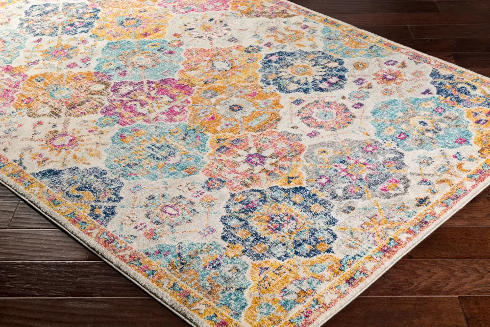 Ines Vintage Oriental Boho Saffron/Burnt Orange Rug - Image 7
