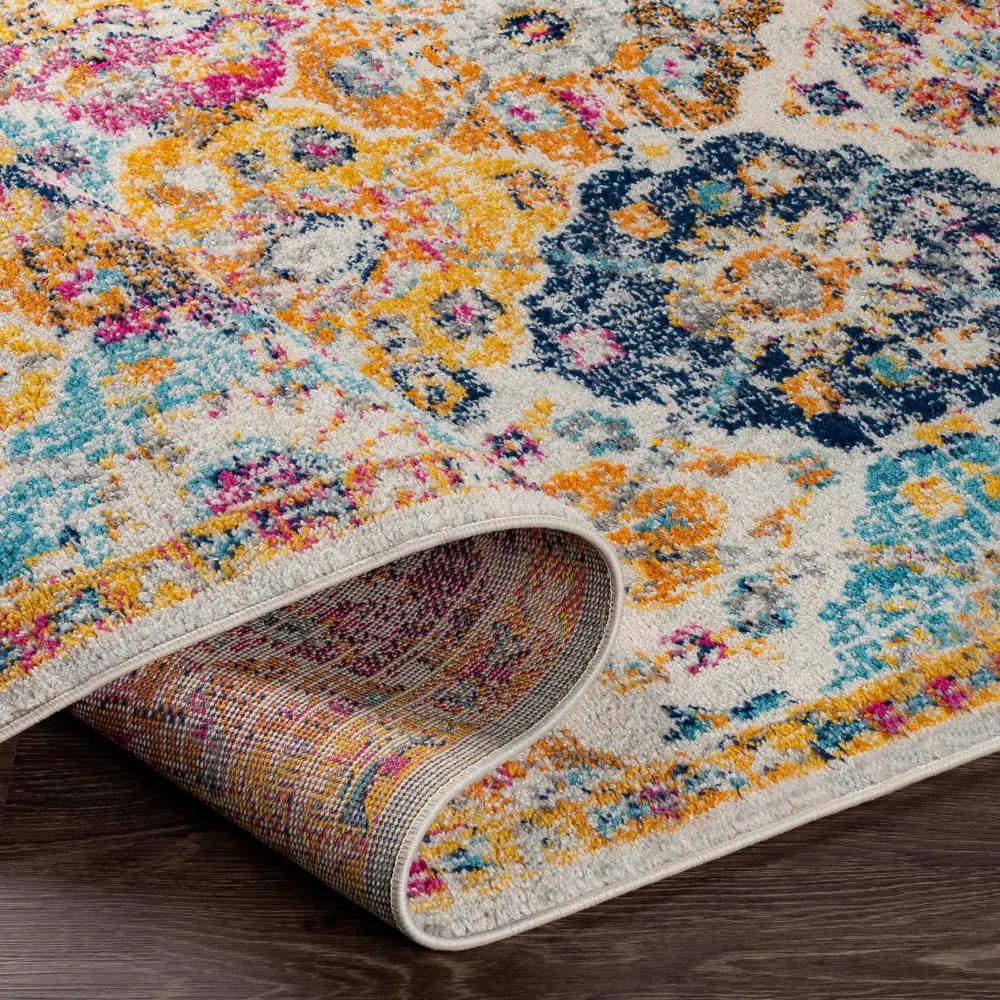 Ines Vintage Oriental Boho Saffron/Burnt Orange Rug - Image 8