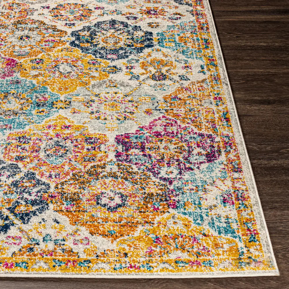 Ines Vintage Oriental Boho Saffron/Burnt Orange Rug - Image 9