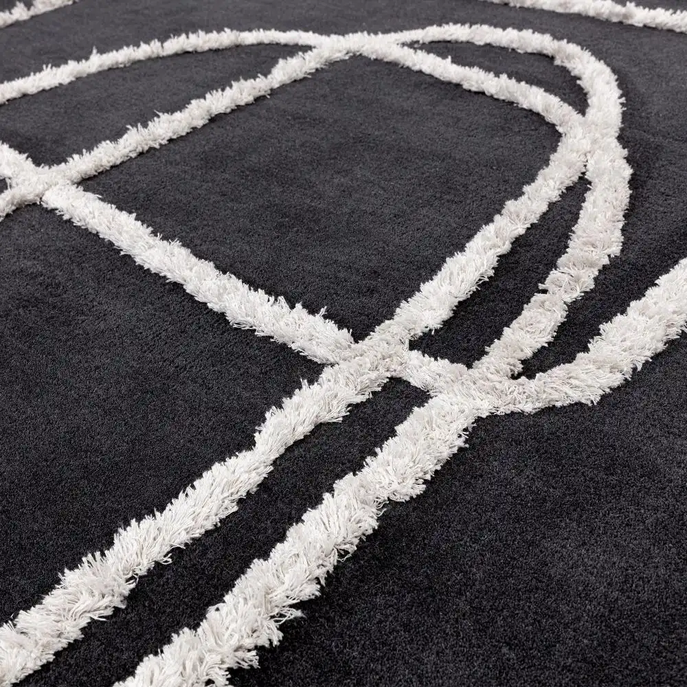 Infinity Charcoal Rug - Image 2