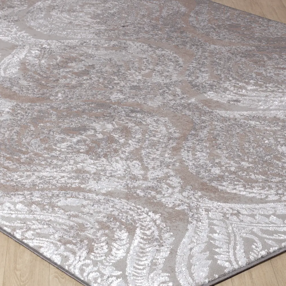 Ingrid Vintage Oriental Boho White/Grey Rug - Image 13