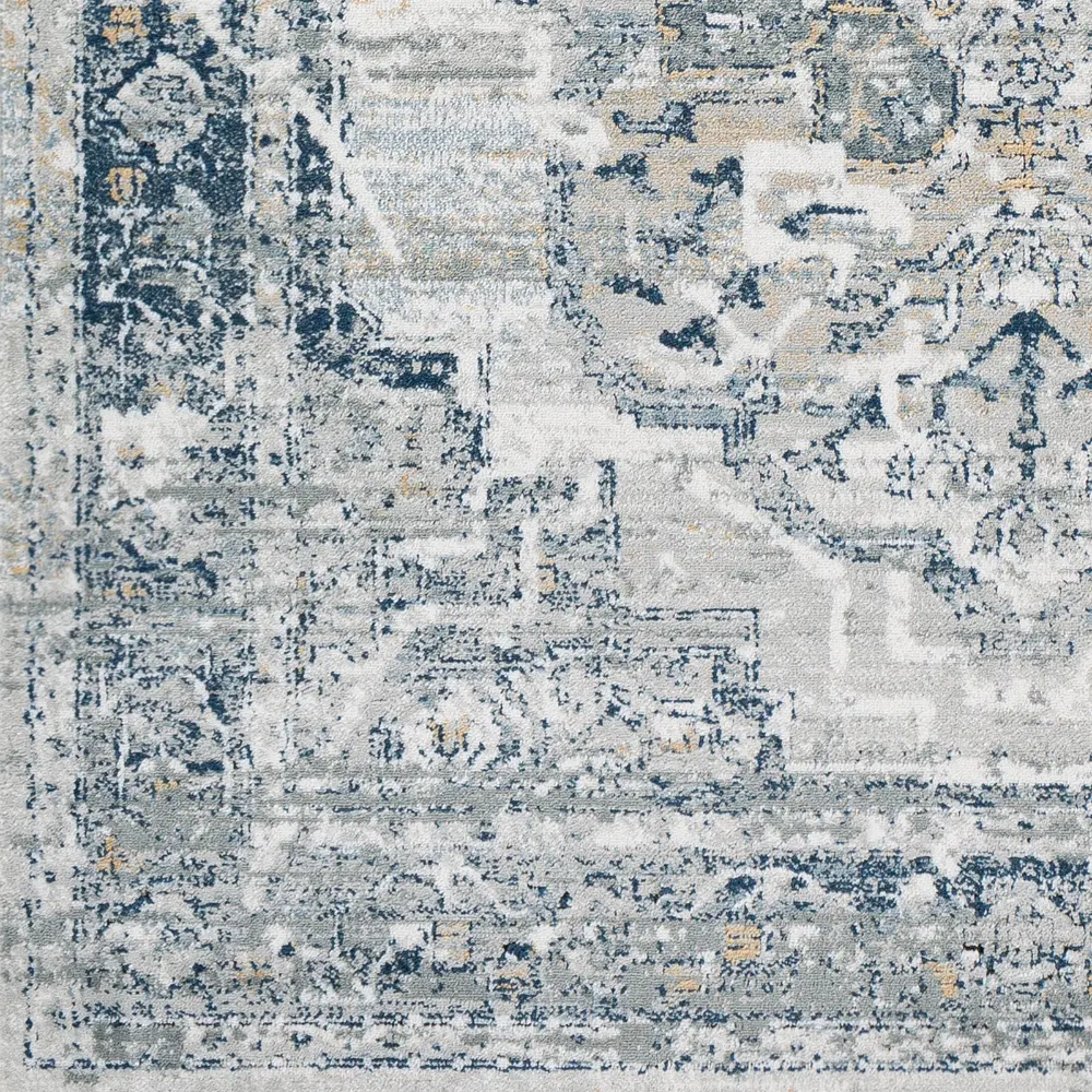 Isabella Vintage Oriental Boho Navy Rug - Image 4