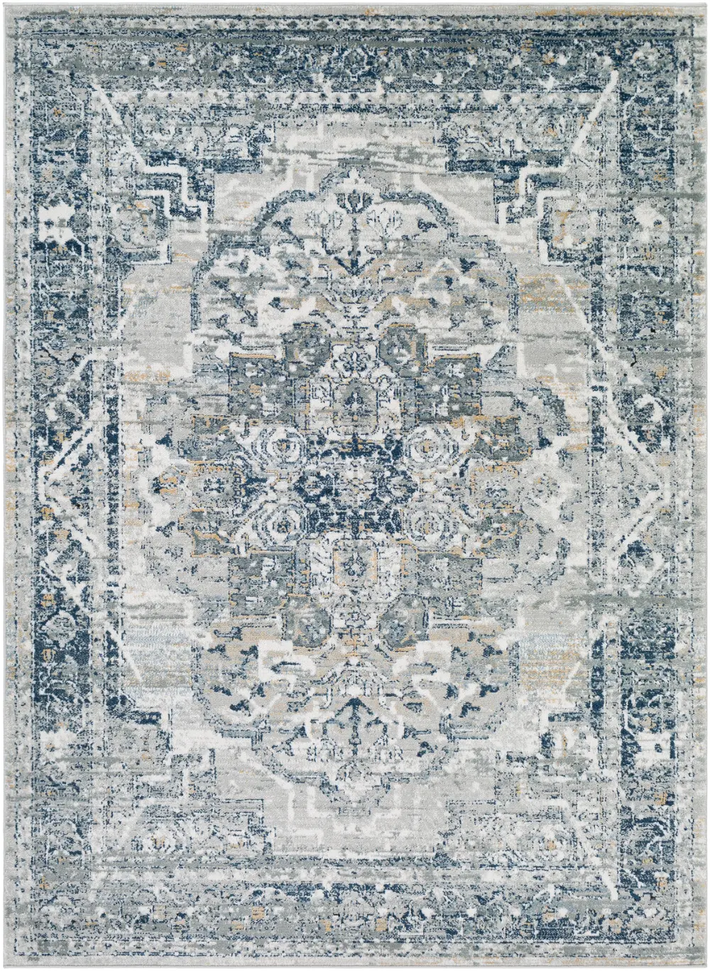 Isabella Vintage Oriental Boho Navy Rug - Image 5